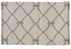 Tapis cru motif beige 55x105cm Blanc Mariclo