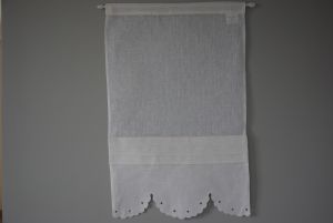 Brise bise broderie anglaise blanc 45x70cm