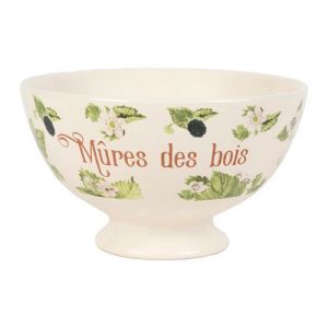 Bol Mûres des bois collection en faïence Comptoir de Famille