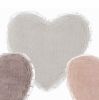Tapis de bain coeur Blanc Blanc Mariclo