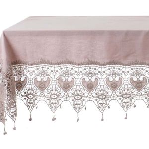 Nappe rose collection Tourmaline 150x150cm Blanc Mariclo