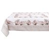 Nappe Motifs Roses Blanc Mariclo
