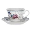 Tasse+sous tasse fleurs 