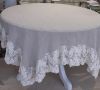 Nappe volant Versailles Sahara 165x165cm