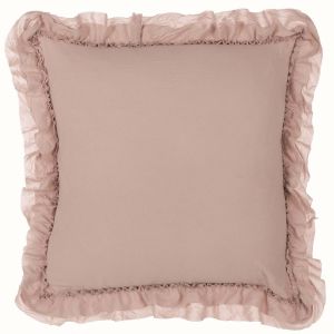 Coussin rose  collection "Loving" Blanc Mariclo