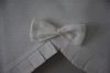 Valance noeud plissé blanc 45x35cm