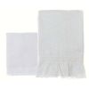 Set serviettes + invits dentelle blanche Blanc Mariclo