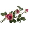 Rose Adélaïde 3 tiges rose H68cm