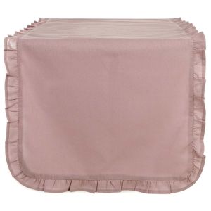 Chemin de table rose 45x140cm  Blanc Mariclo