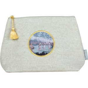 Trousse de toillette GM médaillon en tissu Iles Marquises Mathilde M