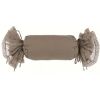 Coussin traversin lin taupe 35x50cm Blanc Mariclo