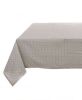 Nappe motif fleur blanche et grise 140x170cm Blanc Mariclo