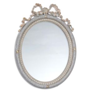 Miroir à poser gris et or Blanc Mariclo