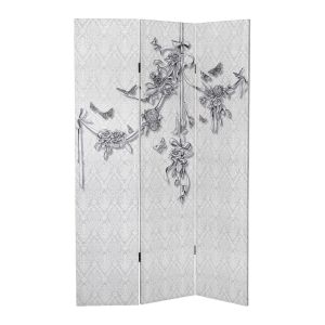 Paravent 3 pans Rubans de roses  Mathilde M
