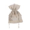 Pochon 100% lin beige Blanc Mariclo