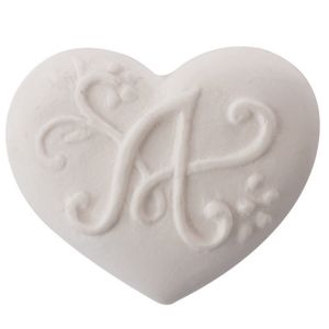 Décor fondant Coeur brodé senteur Coeur D'ambre Mathilde M