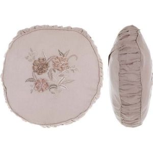 Coussin rond Collection "Dusty Pink Vibes" Blanc Mariclo