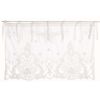 Cantonnire avec dentelle blanche 50x140cm Blanc Mariclo