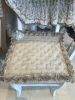 Coussin avec roses beige Blanc Mariclo