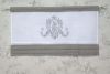 Cantonnire taupe et blanc mdaillon 60x33cm