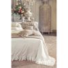 Housse de couette taupe 240X260+ 2 taies Blanc Mariclo