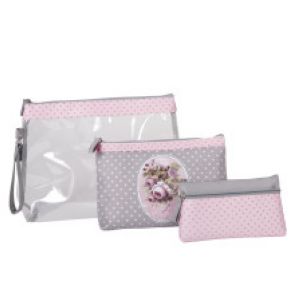 Ensemble de 3 pochettes Mille Roses 