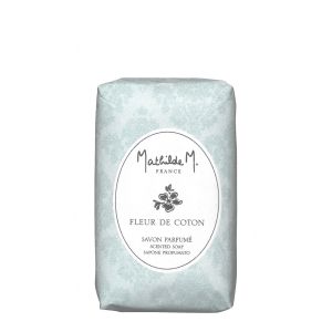 Savon parfumé Cachemire Collection senteur Fleur de Coton  Mathilde M