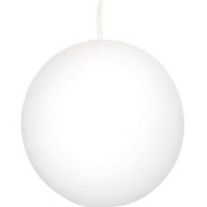 Bougie sphère blanche d8cm Mathilde M