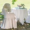  Housse chaise couleur lin  "Garden collection"  Blanc Mariclo
