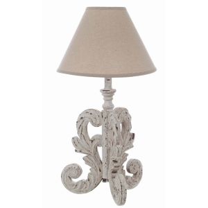 Lampe de table avec abat jour Blanc Mariclo - luminaire chic