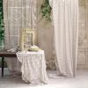 Set de 2 rideaux dentelle beige Blanc Mariclo