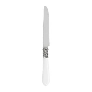 Couteau baroque blanc x6