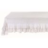 Nappe blanche avec 2 volants Blanc Mariclo