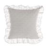 Coussin avec dentelle beige Blanc Mariclo