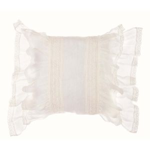 Coussin écru collection "Lace Passion" Blanc Mariclo