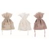 Pochon 100% lin beige Blanc Mariclo