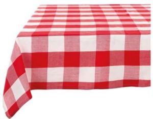 Nappe carreaux 150x220cm Blanc Mariclo