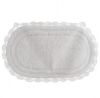 Tapis de bain blanc ovale Blanc Mariclo