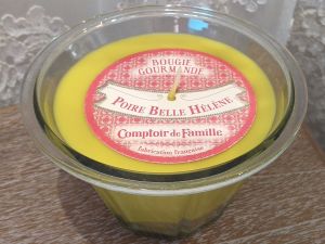Bougie gourmande Poire Belle Hélène Comptoir de Famille