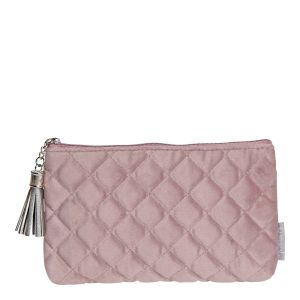 Pochette Velours Boudoir Précieux rose Mathilde M