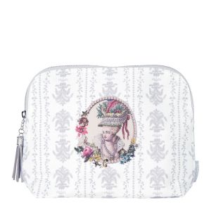 Trousse de toilette Elégante GM Courtisanes grise  Mathilde M