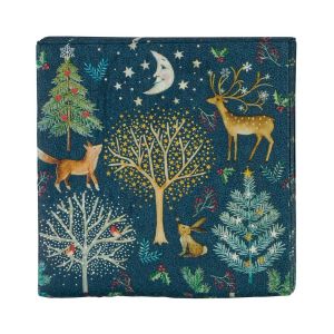 Serviette table arbre cerf et renard Country Casa