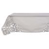 Nappe 120x120cm grise Blanc Mariclo