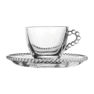 4 Tasses perlées 7,5cl - Côté Table