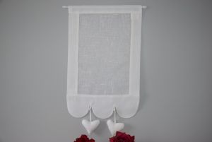 Brise bise feston bas coeur 45x70cm