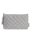 Pochette Velours Boudoir Prcieux grise Mathilde M