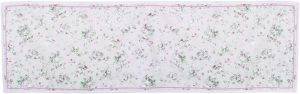 TAPIS FLEUR ROSE 74X150CM BLANC MARICLO