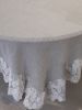 Nappe volant Versailles Sahara 165x165cm
