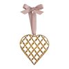 Coeur ornemental  suspendre laiton vieilli Mathilde M