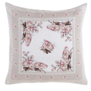 Coussin Imprimé 45x45 Blanc Mariclo